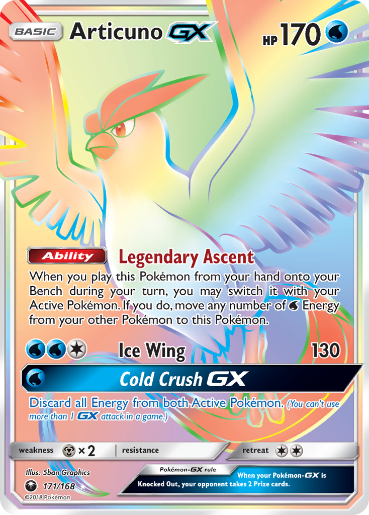 Articuno GX (171/168) [Sun & Moon: Celestial Storm] | Dragon's Lair Comics and Fantasy Houston TX