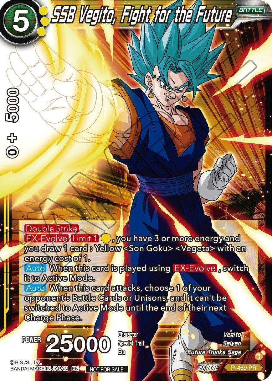 SSB Vegito, Fight for the Future (Z03 Dash Pack) (P-469) [Promotion Cards] | Dragon's Lair Comics and Fantasy Houston TX