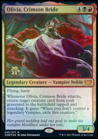 Olivia, Crimson Bride [Innistrad: Crimson Vow Prerelease Promos] | Dragon's Lair Comics and Fantasy Houston TX