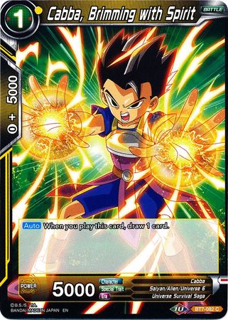 Cabba, Brimming with Spirit (BT7-082) [Assault of the Saiyans] | Dragon's Lair Comics and Fantasy Houston TX