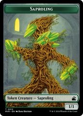 Saproling // Angel (0003) Double-Sided Token [Ravnica Remastered Tokens] | Dragon's Lair Comics and Fantasy Houston TX