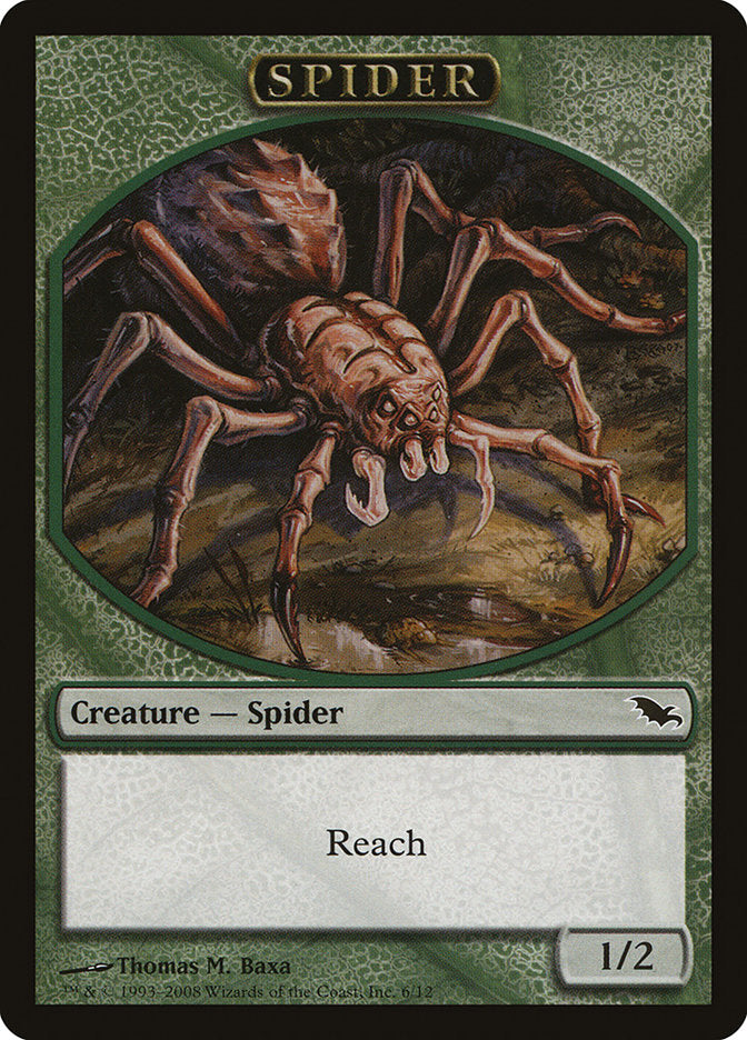 Spider Token [Shadowmoor Tokens] | Dragon's Lair Comics and Fantasy Houston TX