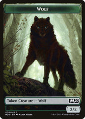 Zombie // Wolf Double-Sided Token [Game Night 2019 Tokens] | Dragon's Lair Comics and Fantasy Houston TX