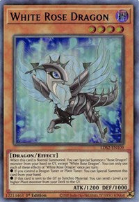 White Rose Dragon (Green) [LDS2-EN109] Ultra Rare | Dragon's Lair Comics and Fantasy Houston TX