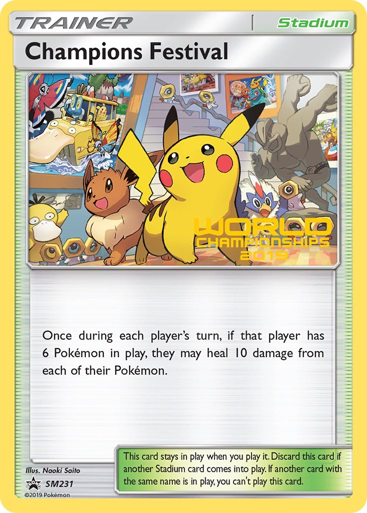 Champions Festival (SM231) (Quarter Finalist 2019) [Sun & Moon: Black Star Promos] | Dragon's Lair Comics and Fantasy Houston TX