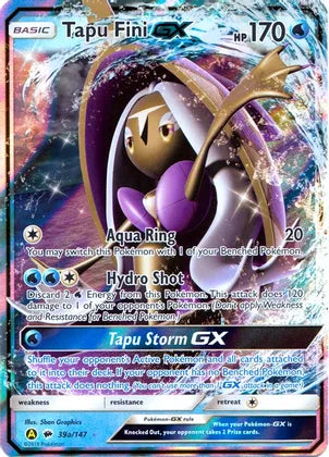 Tapu Fini GX (39a/147) [Alternate Art Promos] | Dragon's Lair Comics and Fantasy Houston TX