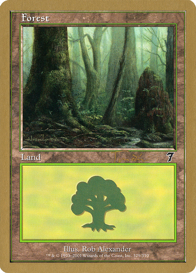 Forest (jt329) (Jan Tomcani) [World Championship Decks 2001] | Dragon's Lair Comics and Fantasy Houston TX