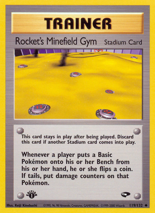 Rocket's Minefield Gym (119/132) [Gym Challenge 1st Edition] | Dragon's Lair Comics and Fantasy Houston TX