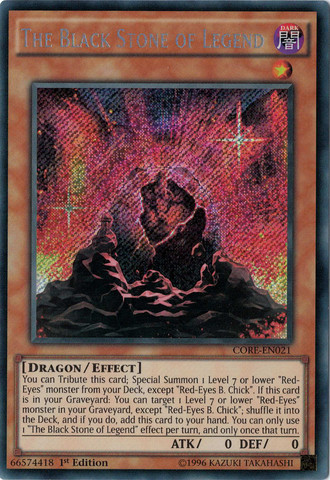 The Black Stone of Legend [CORE-EN021] Secret Rare | Dragon's Lair Comics and Fantasy Houston TX