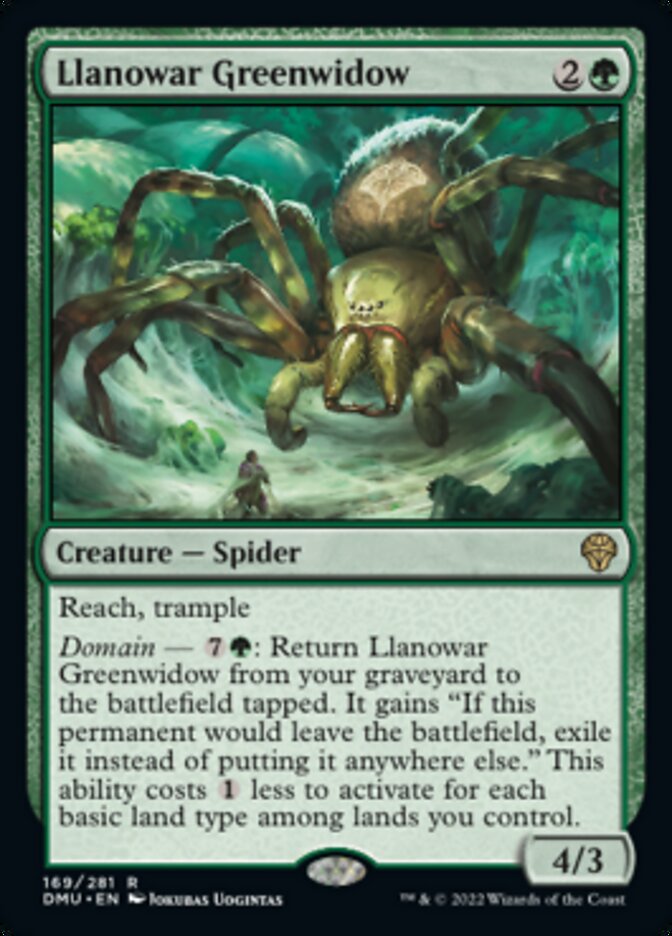 Llanowar Greenwidow [Dominaria United] | Dragon's Lair Comics and Fantasy Houston TX