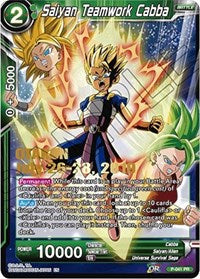 Saiyan Teamwork Cabba (OTAKON 2019) (P-041) [Promotion Cards] | Dragon's Lair Comics and Fantasy Houston TX