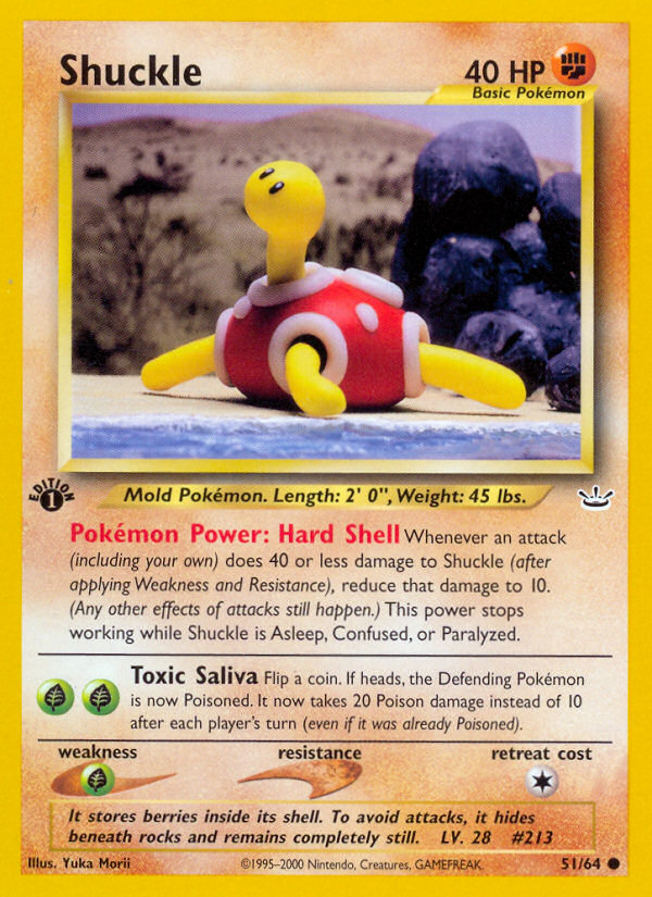 Shuckle (51/64) [Neo Revelation 1st Edition] | Dragon's Lair Comics and Fantasy Houston TX