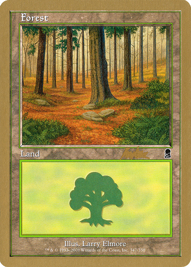 Forest (bk347) (Brian Kibler) [World Championship Decks 2002] | Dragon's Lair Comics and Fantasy Houston TX