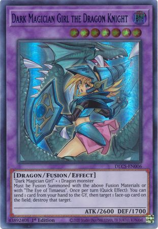 Dark Magician Girl the Dragon Knight (Alternate Art) (Green) [DLCS-EN006] Ultra Rare | Dragon's Lair Comics and Fantasy Houston TX