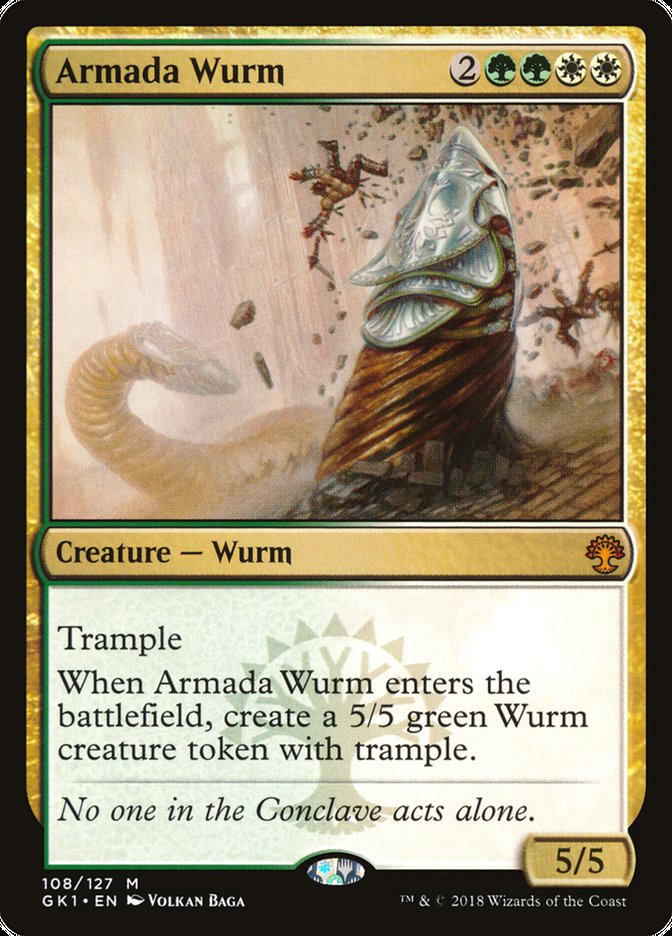 Armada Wurm [Guilds of Ravnica Guild Kit] | Dragon's Lair Comics and Fantasy Houston TX