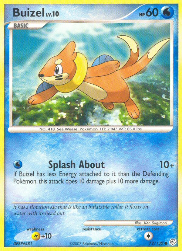 Buizel (72/130) [Diamond & Pearl: Base Set] | Dragon's Lair Comics and Fantasy Houston TX