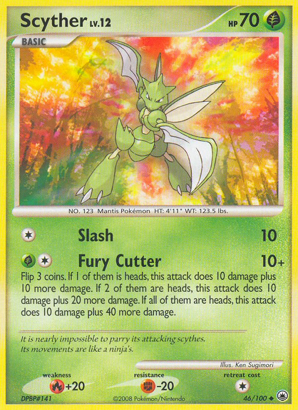 Scyther (46/100) [Diamond & Pearl: Majestic Dawn] | Dragon's Lair Comics and Fantasy Houston TX