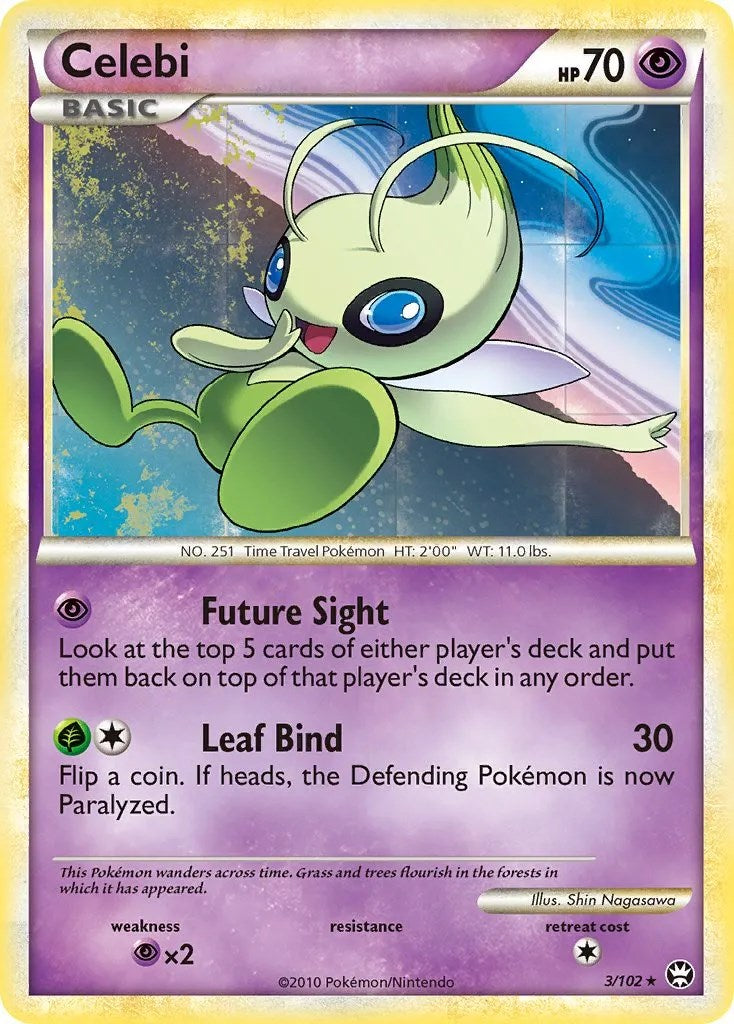 Celebi (3/102) (Movie Exclusive) [HeartGold & SoulSilver: Triumphant] | Dragon's Lair Comics and Fantasy Houston TX