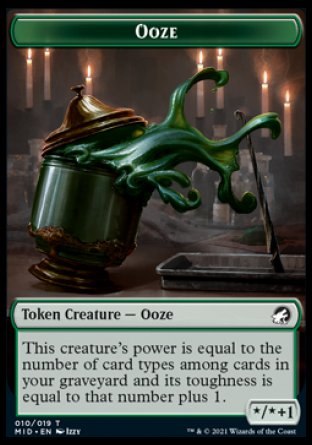 Ooze Token [Innistrad: Midnight Hunt Tokens] | Dragon's Lair Comics and Fantasy Houston TX