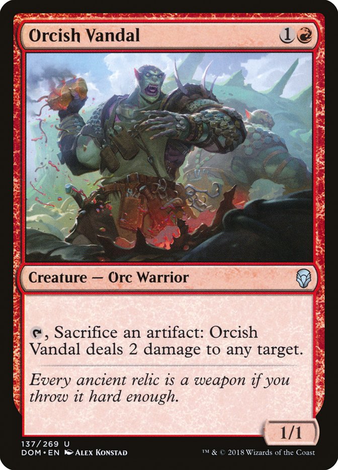 Orcish Vandal [Dominaria] | Dragon's Lair Comics and Fantasy Houston TX