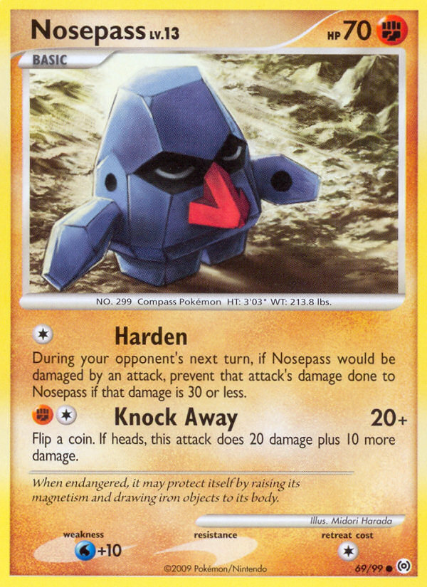 Nosepass (69/99) [Platinum: Arceus] | Dragon's Lair Comics and Fantasy Houston TX