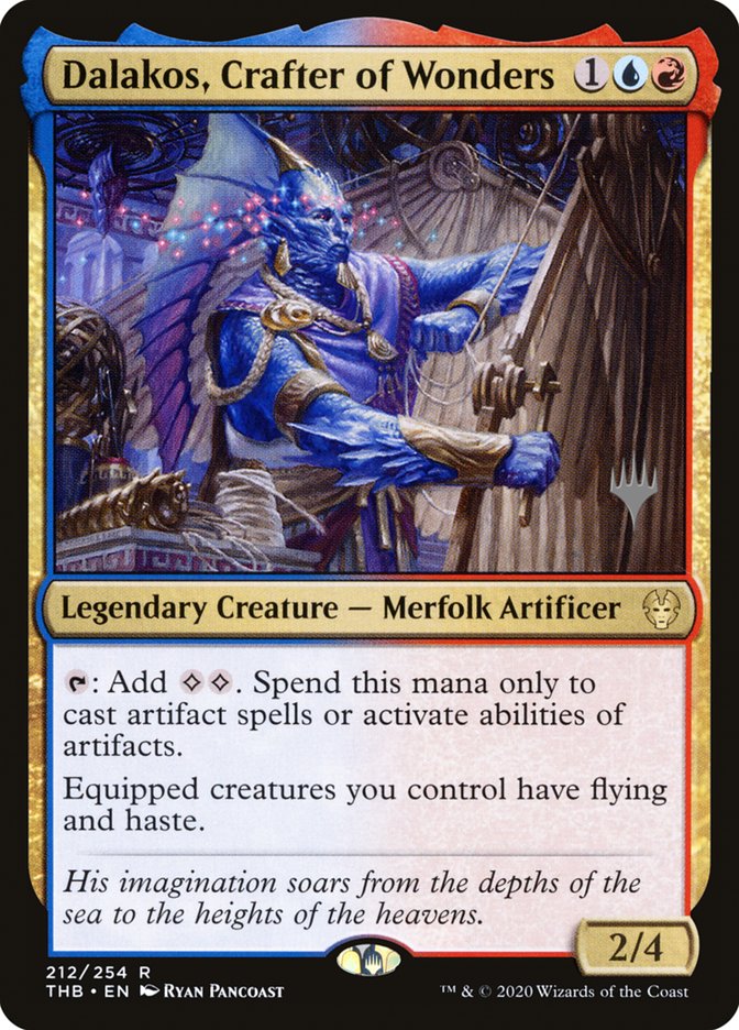 Dalakos, Crafter of Wonders (Promo Pack) [Theros Beyond Death Promos] | Dragon's Lair Comics and Fantasy Houston TX