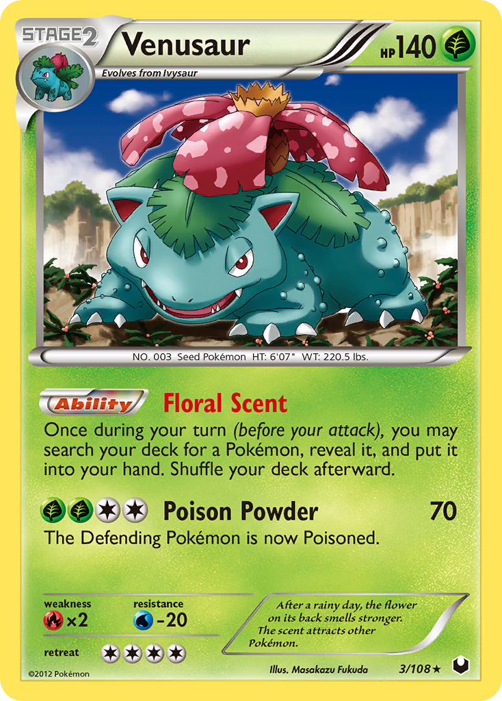 Venusaur (3/108) [Black & White: Dark Explorers] | Dragon's Lair Comics and Fantasy Houston TX