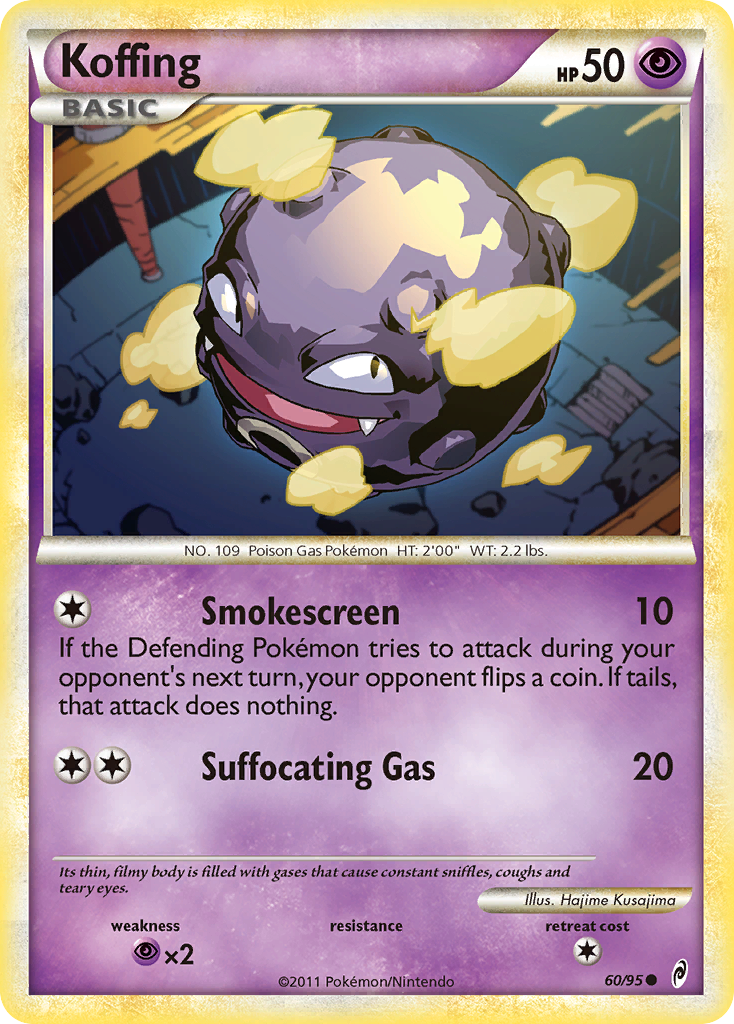 Koffing (60/95) [HeartGold & SoulSilver: Call of Legends] | Dragon's Lair Comics and Fantasy Houston TX