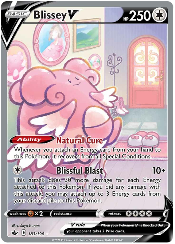 Blissey V (183/198) [Sword & Shield: Chilling Reign] | Dragon's Lair Comics and Fantasy Houston TX