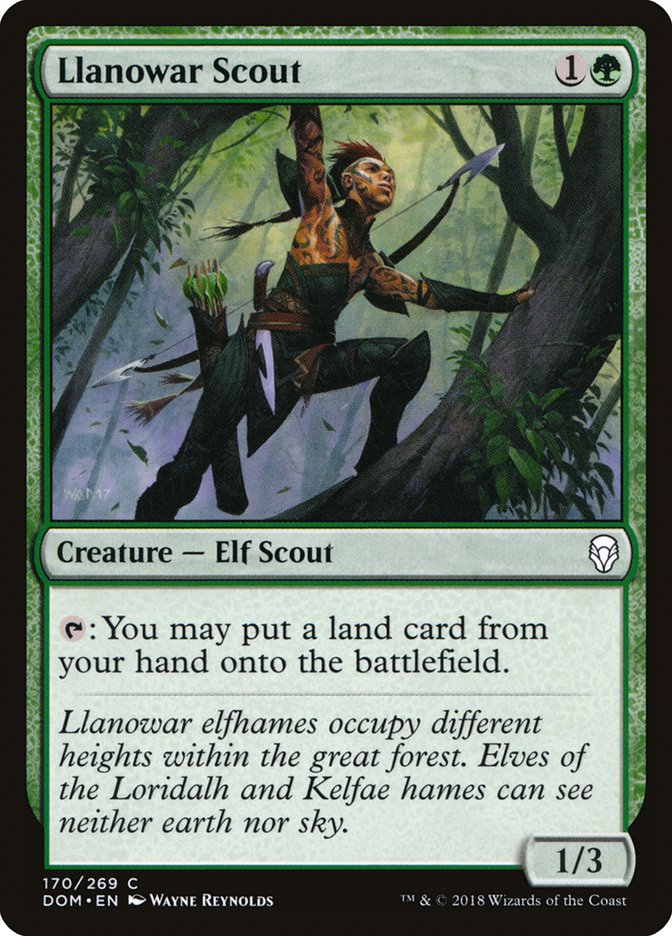 Llanowar Scout [Dominaria] | Dragon's Lair Comics and Fantasy Houston TX