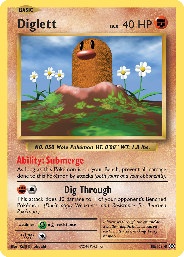 Diglett (55/108) [XY: Evolutions] | Dragon's Lair Comics and Fantasy Houston TX