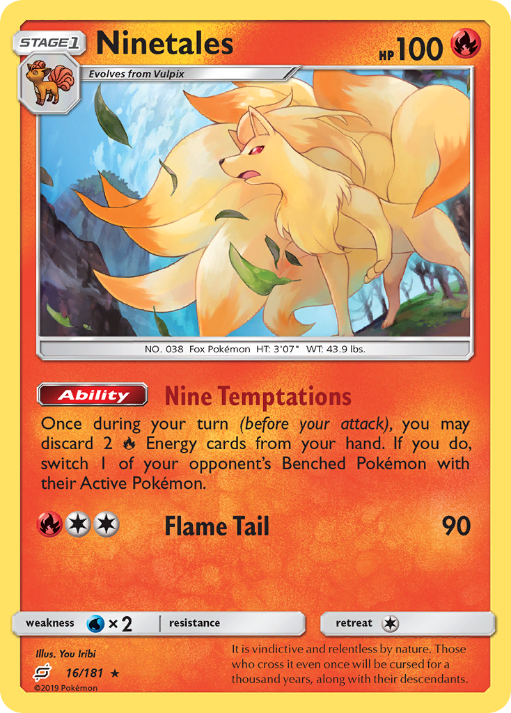 Ninetales (16/181) [Sun & Moon: Team Up] | Dragon's Lair Comics and Fantasy Houston TX