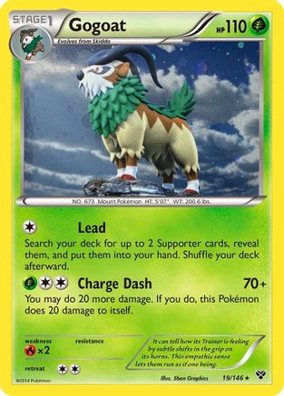 Gogoat (19/146) (Cosmos Holo) [XY: Base Set] | Dragon's Lair Comics and Fantasy Houston TX