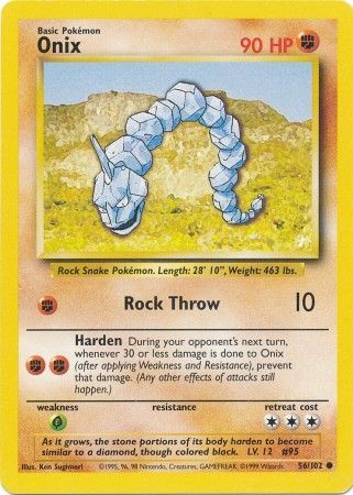 Onix (56/102) [Base Set Unlimited] | Dragon's Lair Comics and Fantasy Houston TX