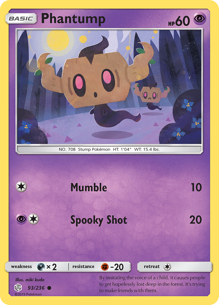 Phantump (93/236) [Sun & Moon: Cosmic Eclipse] | Dragon's Lair Comics and Fantasy Houston TX