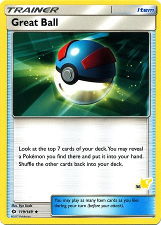 Great Ball (119/149) (Pikachu Stamp #38) [Battle Academy 2020] | Dragon's Lair Comics and Fantasy Houston TX