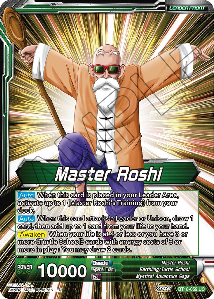 Master Roshi // Son Goku, Krillin, Yamcha, & Master Roshi, Reunited (BT18-059) [Dawn of the Z-Legends Prerelease Promos] | Dragon's Lair Comics and Fantasy Houston TX