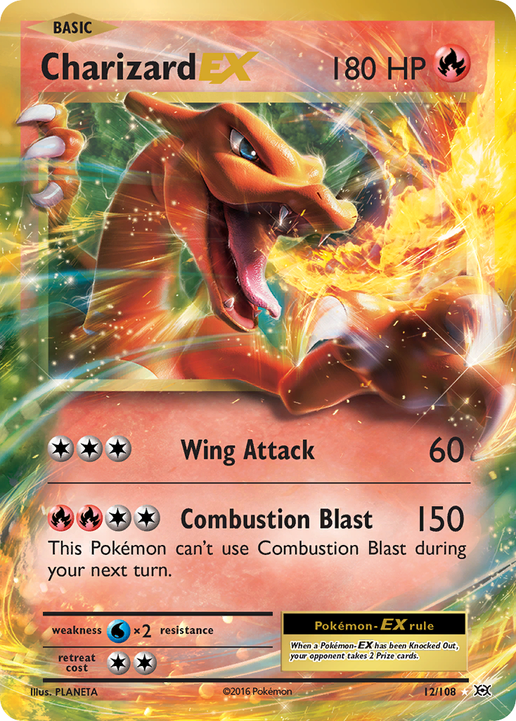 Charizard EX (12/108) [XY: Evolutions] | Dragon's Lair Comics and Fantasy Houston TX