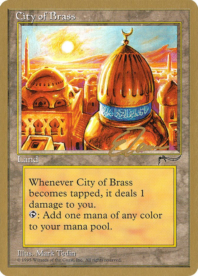 City of Brass (Eric Tam) [Pro Tour Collector Set] | Dragon's Lair Comics and Fantasy Houston TX