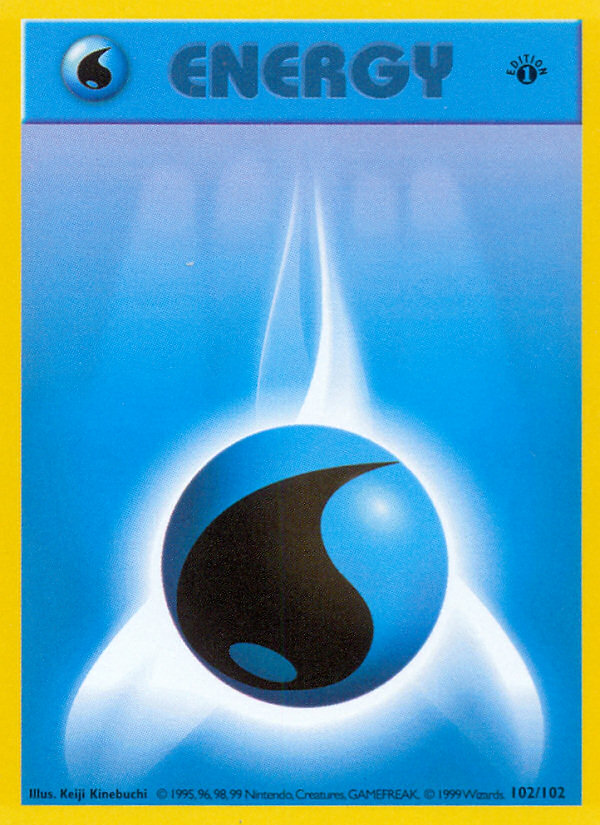 Water Energy (102/102) (Shadowless) [Base Set 1st Edition] | Dragon's Lair Comics and Fantasy Houston TX