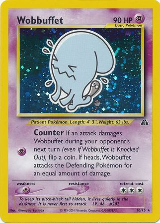 Wobbuffet (16/75) [Neo Discovery Unlimited] | Dragon's Lair Comics and Fantasy Houston TX