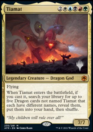 Tiamat (Promo Pack) [Dungeons & Dragons: Adventures in the Forgotten Realms Promos] | Dragon's Lair Comics and Fantasy Houston TX