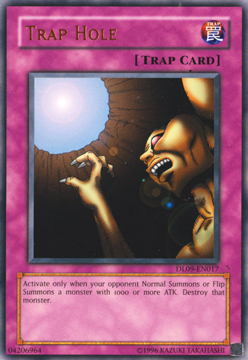 Trap Hole (Bronze) [DL09-EN017] Rare | Dragon's Lair Comics and Fantasy Houston TX