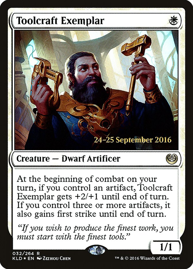 Toolcraft Exemplar [Kaladesh Prerelease Promos] | Dragon's Lair Comics and Fantasy Houston TX