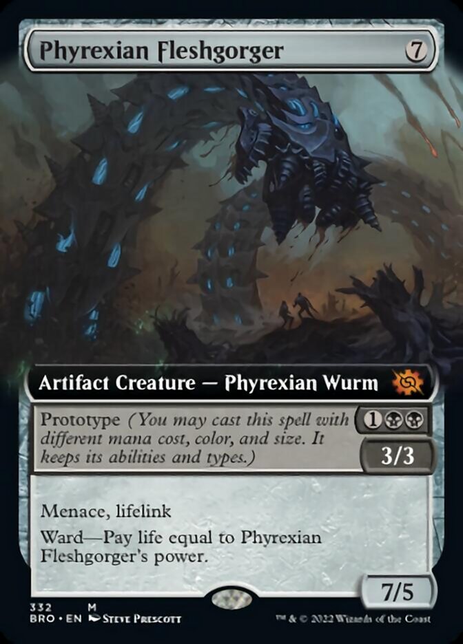 Phyrexian Fleshgorger (Extended Art) [The Brothers' War] | Dragon's Lair Comics and Fantasy Houston TX