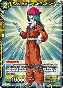 Bulma, Hope for a Better Future (Rare) (BT13-105) [Supreme Rivalry] | Dragon's Lair Comics and Fantasy Houston TX