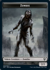 Zombie // Horror Double-Sided Token [Commander 2021 Tokens] | Dragon's Lair Comics and Fantasy Houston TX