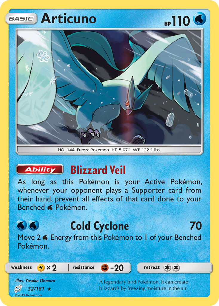 Articuno (32/181) [Sun & Moon: Team Up] | Dragon's Lair Comics and Fantasy Houston TX