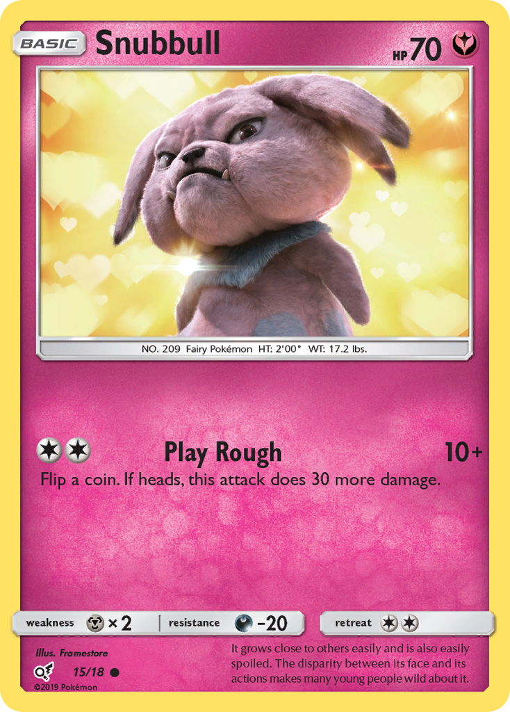 Snubbull (15/18) [Sun & Moon: Detective Pikachu] | Dragon's Lair Comics and Fantasy Houston TX