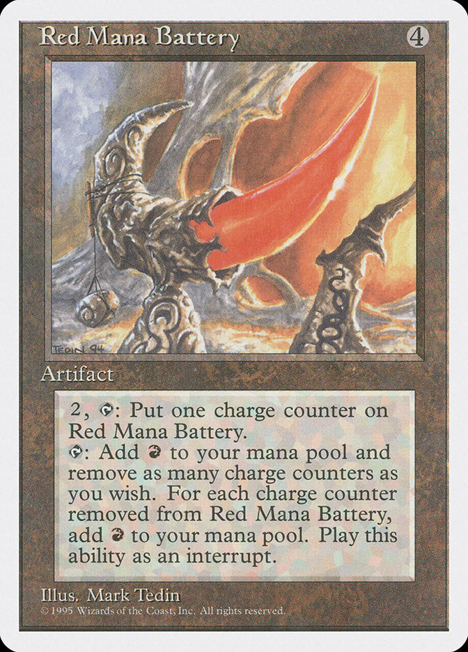 Red Mana Battery [Fourth Edition] | Dragon's Lair Comics and Fantasy Houston TX